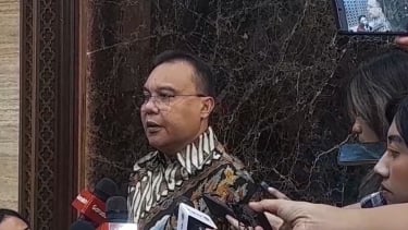 Wakil Ketua DPR RI Sufmi Dasco Ahmad di Kompleks Parlemen, Senayan, Jakarta Pusat 