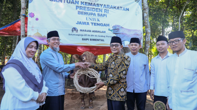 Sacrifice cow of the President of the Republic of Indonesia