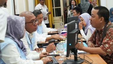 Suasana di ruang pelayanan Lapor Mas Wapres