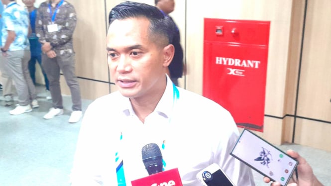 Ketua Umum Kadin Indonesia, Anindya Bakrie, di Gedung Smesco, Gatot Subroto, Pancoran, Jakarta Selatan, Selasa, 10 Juni 2025