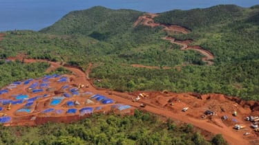 Aktivitas tambang nikel di Raja Ampat, Papua Barat Daya