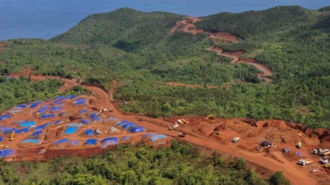 Minería de níquel, Papua Papua, ubicado en el ampate Raja