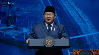 Presiden Prabowo Subianto di acara International Conference on Infrastructure (ICI) 2025 (Tangkapan Layar YouTube Sekretariat Presiden)