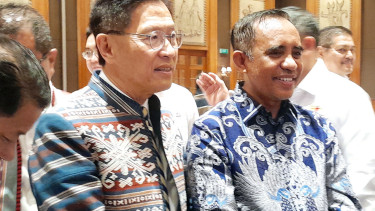 Wakil Ketua Umum (WKU) Koordinator Bidang Luar Negeri Kadin Indonesia, James Riady, saat ditemui di kawasan Tugu Tani, Menteng, Jakarta Pusat, Jumat, 13 Juni 2025
