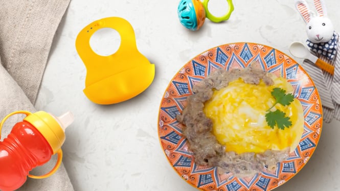 Resep MPASI Bergizi Sehat: Omurice dengan Krim Jamur