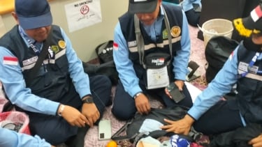 Ordenar la carga del Hajj de Hajj antes de ingresar al aeropuerto de Jeddah