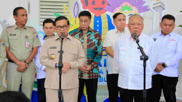 Gubernur Jakarta Pramono Anung dan Kepala Otorita IKN Basuki Hadimuljono di Balai Kota Jakarta (Dok. Pemprov Jakarta)