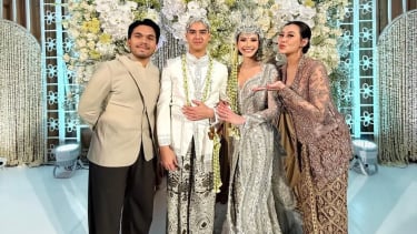 Aaliyah Massaid-Thariq Halilintar datang ke pernikahan Al Ghazali-Alyssa Daguise