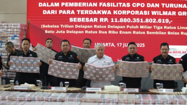 Kejagung Sita Rp11,8 T dari Wilmar Group di Kasus CPO, ini Penampakan Uangnya