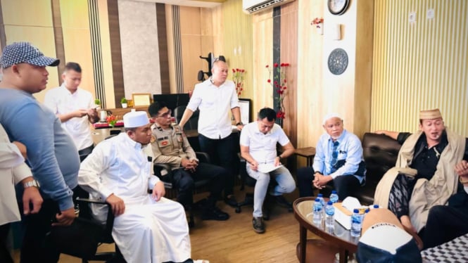 Foto Habib Bahar di Mapolres Tangsel (dok: isitimewa dari kuasa hukum)