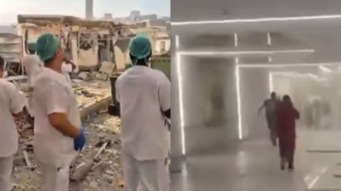 El ataque contra el ataque de Irán contra Israel ha sufrido malas lesiones en el edificio del hospital.