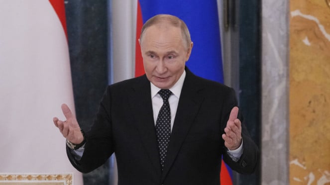 El presidente ruso, Vladimir Putin, con el presidente PRABO