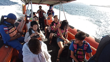 Kapal Wisata Anging Mamiri tenggelam di perairan Taman Nasional Komodo