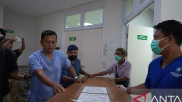 Peti jenazah warga negara asing asal Brazil JDSP (27) atau Juliana