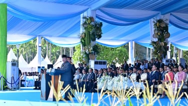 Presidente indonesio Praboian Suciaono, 79º Absántera, Central Jacarta (Foto: Fergana: Fergana: Bureau of the Fergana)