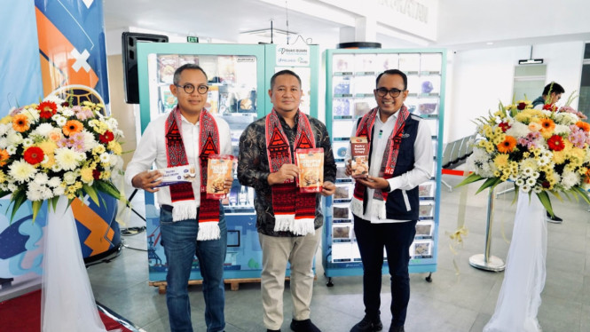 Dongkrak Ekosistem UMKM, ASDP Gandeng Pelindo Pasang Vending Machine di Lokasi Wisata