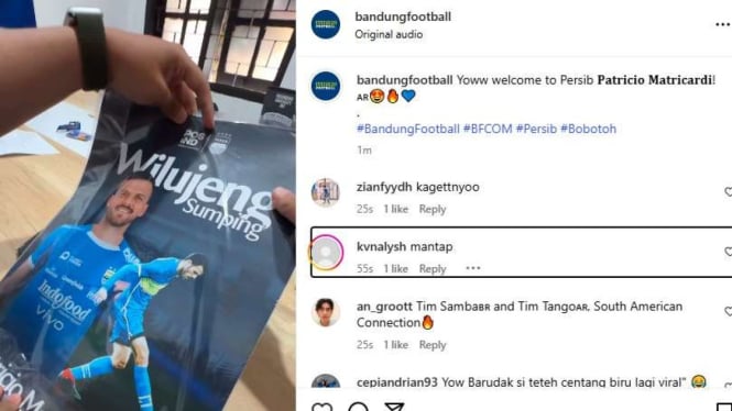 Terungkap! Ini Dia Pemain Anyar Persib Bandung yang Diumumkan Lewat Surat Pos