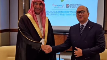 Kerja sama Danantara dan ACWA Power Arab Saudi.