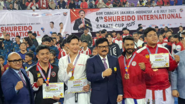 ketua PB FORKI, Hadi Tjahjanto hadiri pembukaan SHUREIDO International Karate 