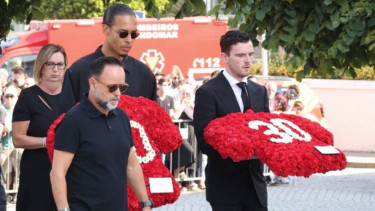Van Dijk hadiri pemakaman Diogo Jota