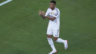 Pemain Real Madrid Kylian Mbappe