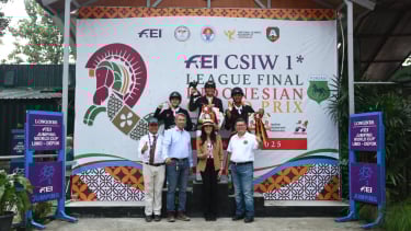 Teuku Rifat Sabet Perak di Kelas 125 Cm/130 Cm  Indonesia Grand Prix 2025
