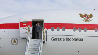 El presidente indonesio, Prabouu Beananto, se fue a la capital brasileña, capital brasileña (Fuente de fotos: Grupo médico presidencial Probwo)