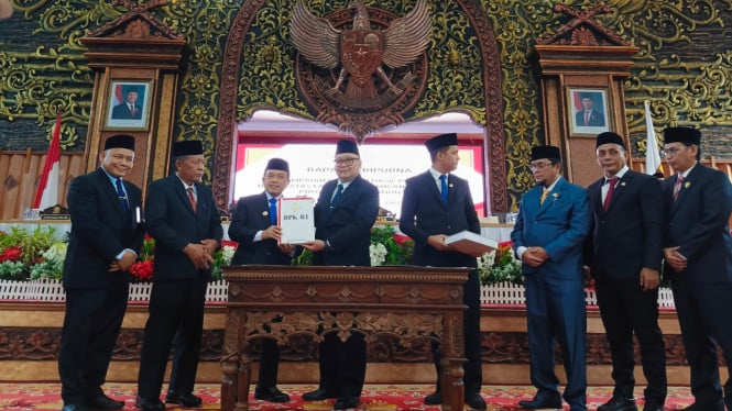 Ketua DPRD Pemprov Jambi Sambut Kedatangan Dirjen Pemeriksaan Keuangan Negara V BPK RI