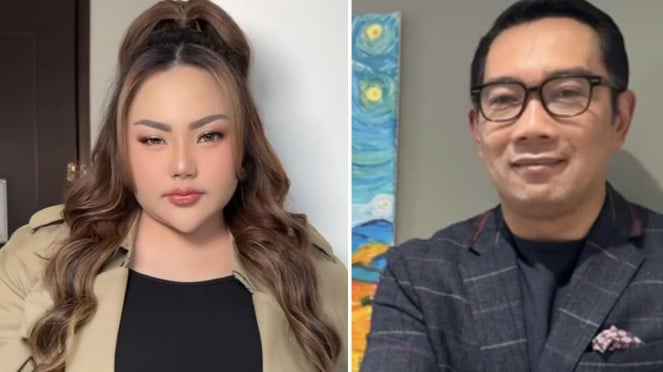 Lisa Mariana y Ridwan Kamil.