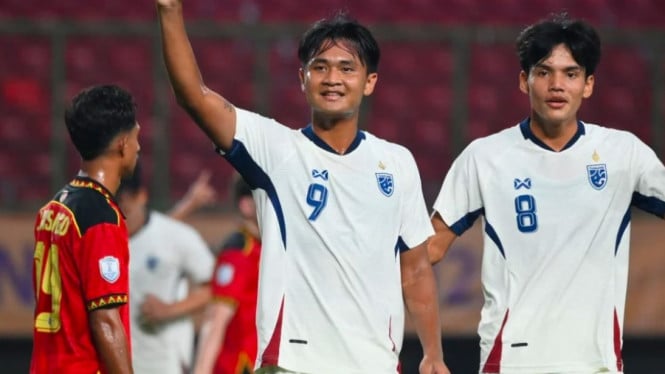 Piala AFF U-23: Timnas Thailand Hajar Timor Leste 4 Gol Tanpa Balas