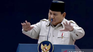 Presiden Prabowo Subianto di Kongres PSI