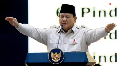 Presiden Prabowo Subianto di Kongres PSI