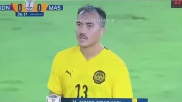 Pemain Timnas Malaysia U-23 Aysar Hadi