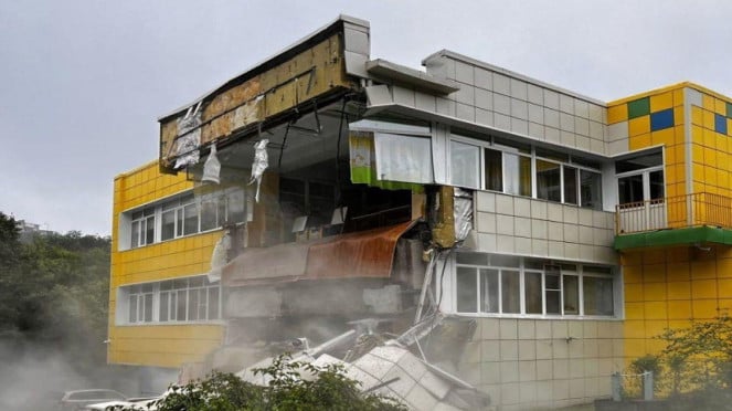 Rusia, Rusia, Rusia debido a un terremoto de 8.7