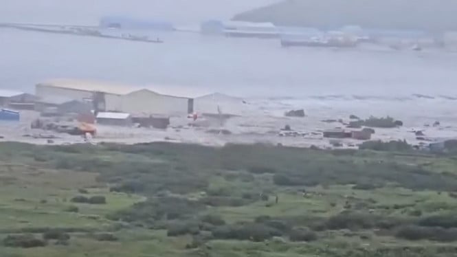 Detik-detik Gempa M 8,7 Guncang Kamchatka Rusia Picu Tsunami hingga Rusak Bangunan