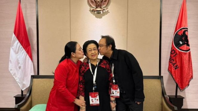 PDIP DPP Presidente Puan Maharani y Prananda Probo Pdip Ketum megawati besado