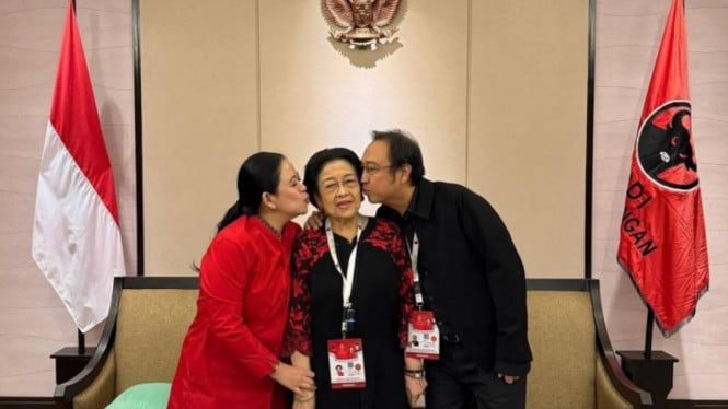 Jelang Kongres PDIP, Puan Unggah Foto Bareng Megawati dan Prananda