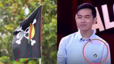 Gibran pakai lambang One Piece di Debat Cawapres Januari 2024