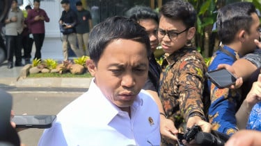Ministra forestal Raja Juli en el Palacio del Presidente de Yakarta