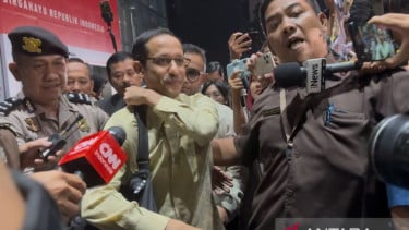 Formulario de Ministro de Educación y Cultura Nadiem Makarim en KPK después del examen