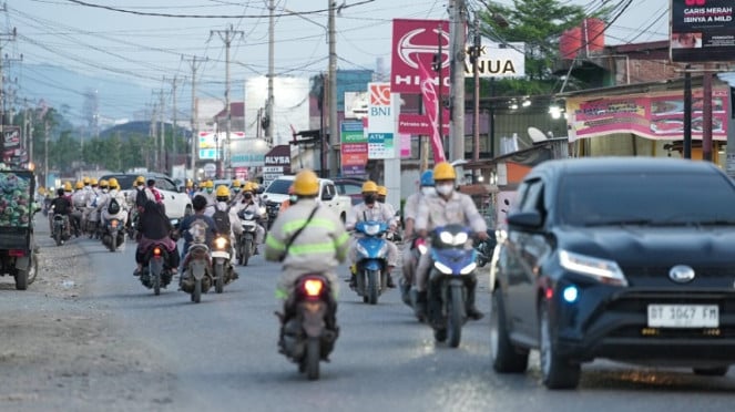 Trabajadores de Morowali en el territorio de IMIP