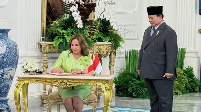 Reunión del presidente Prabo con Perú
