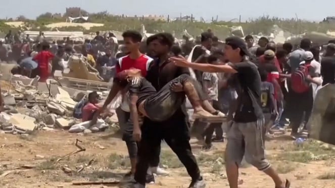 Gaza Boy asesinado por una paleta de asistencia humanitaria impuesta desde el aire