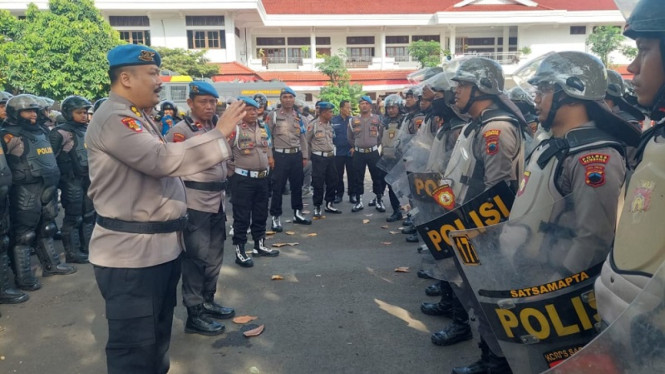 Ribuan Aparat Siaga Amankan Aksi Demo di Pati Hari Ini, Tak Ada yang Bawa Senjata Api