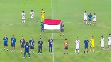 Pemain Timnas Indonesia U-17 nyanyikan lagu Tanah Airku