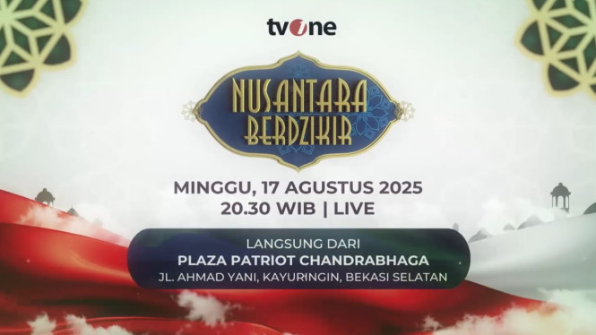 Rayakan Hari Kemerdekaan RI Lewat Dzikir Nasional, tvOne Hadirkan “Nusantara Berdzikir” di Kota Bekasi