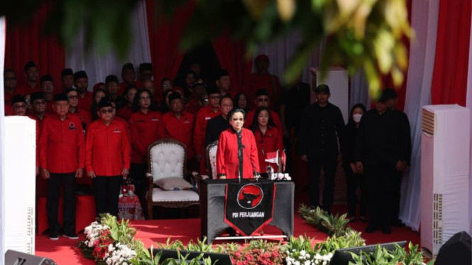 Absen Hadiri Upacara di Istana, Megawati Jadi Irup HUT Ke-80 RI di Sekolah PDIP