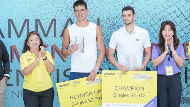 Petenis Prancis Rajai World Tennis Tour M25 Bali, Angkat Trofi di Hari Kemerdekaan RI