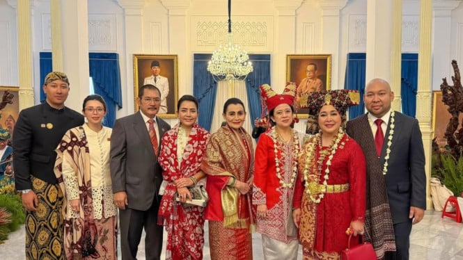 Puan Maharani Pamer Foto Bareng Keluarga Cendana di HUT ke-80 RI