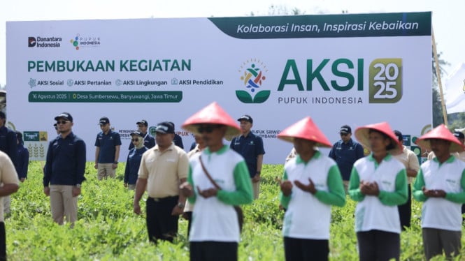 Bangun Kepedulian untuk Masyarakat, Sebanyak 100 Karyawan Pupuk Indonesia Grup Gelar Program AKSI 2025 di Banyuwangi